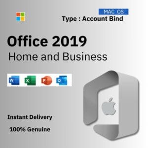 Official box art for Office 2019 Home and Business for Mac. A genuine lifetime ACCOUNT BIND license key from Delta Keys India.