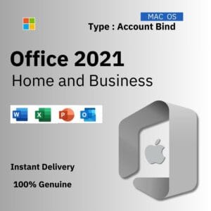Official box art for Office 2021 Home and Business for Mac. A genuine lifetime ACCOUNT BIND license key from Delta Keys India.
