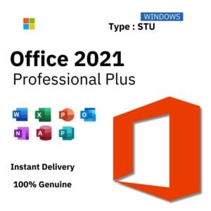 Box art for Microsoft Office 2021 Professional Plus. Instant delivery of a lifetime single-use license key from Delta Keys India.