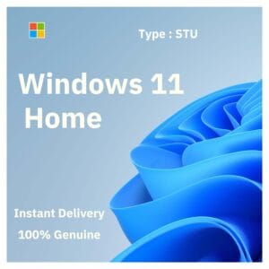 Box art for genuine Windows 11 Home. Instant email delivery of a lifetime single-use license key from Delta Keys India.